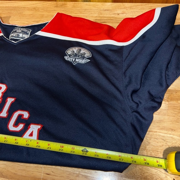VTG America USA Hockey Stitched Steve & Barry’s Reversible Jersey Sweatshirt XXL - Picture 10 of 11